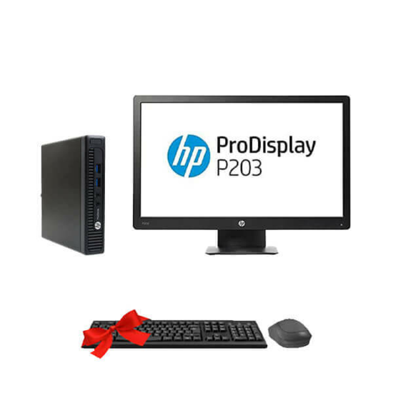 HP ProDesk 600 G2 USFF-i5 6500T HP ProDisplay P203(Remis à Neuf)