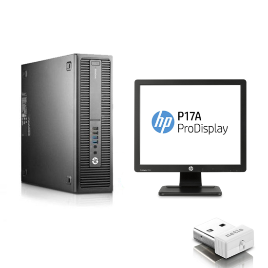 HP Prodesk 600 G1 SFF  + Ecran HP  ProDisplay P17A (Remis à Neuf)