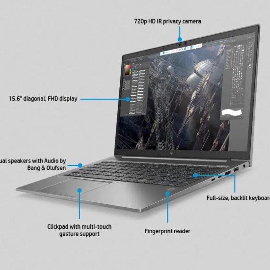 HP ZBook Firefly 15 G8 – Core i7-1165G7 • 16 Go RAM • 256 Go SSD • Intel Iris Xe Graphics 2