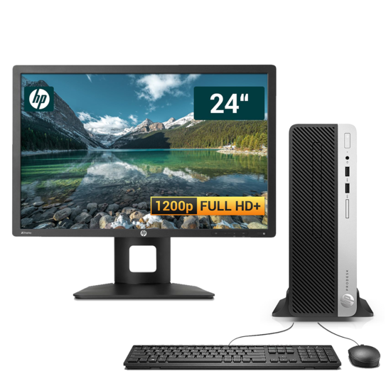 HP ProDesk 600 G3 Mini + Écran HP ZDisplay Z24i – Core i5 • 8 Go RAM • SSD 256 Go • Full HD