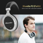 Bluedio Casque F2 Faith Audio sans Fil Bluetooth avec Micro Noir