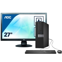 Dell Optiplex 7040 SFF Core i7-6700- 8 Go DDR4-256 Go SSD + Ecran AOC E2770pqu 27 Pouces I Clavier Et souris