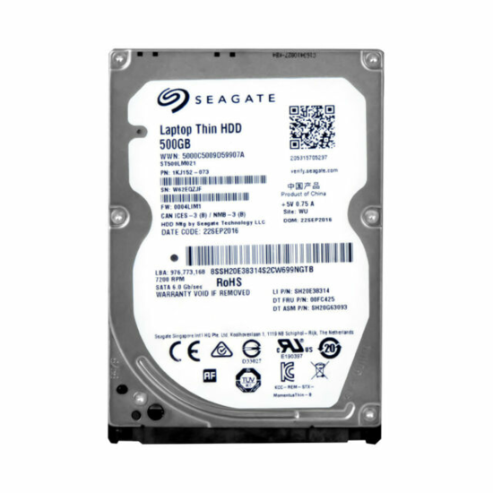 DISQUE DUR 500 Go  2.5 SATA Seagate (Remis à Neuf ) 1