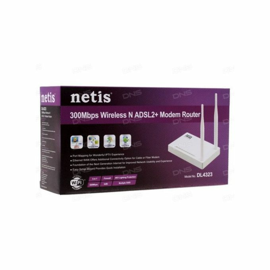 NETIS ADSL2 + MODEM ROUTEUR DL4323 1