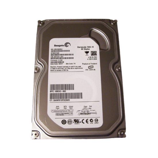 Disque Dur Interne 80 Go Seagate Barracuda 3.5" SATA 7200 RPM (ST380815AS) – Stockage PC de Bureau 1