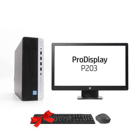 HP PRODESK 600 G3 SFF Core i3-6100 + Ecran HP  P203 1
