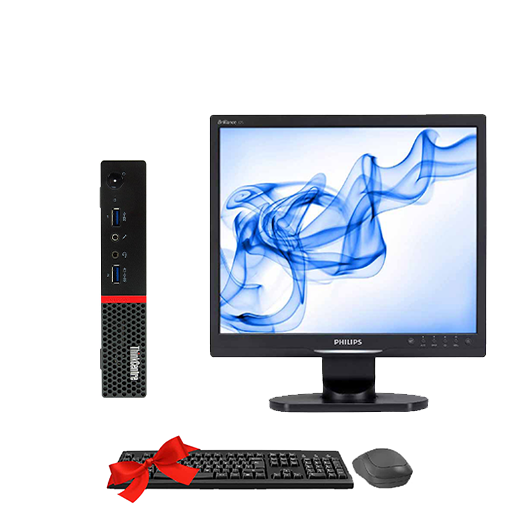 "Lenovo ThinkCentre M900 TINY + PHILIPS 190S1SB" (Remis à Neuf) 1