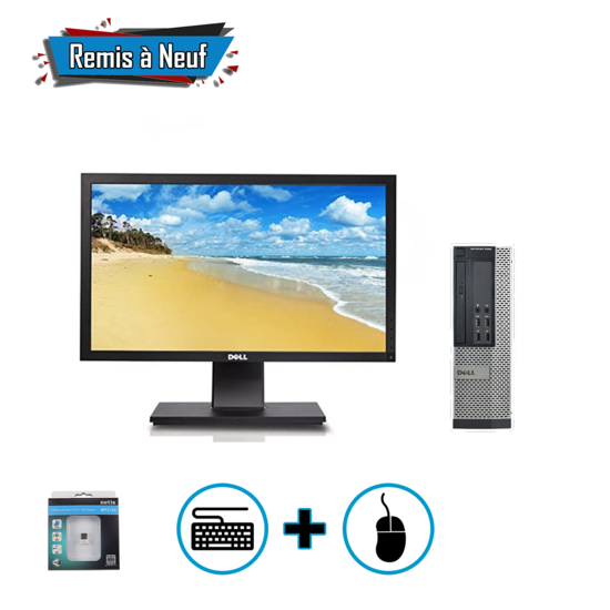 Pack Pc Dell OptiPlex 9020 SFF  +Ecran Dell P2211HT (Remis à Neuf) 1