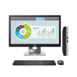 Pack PC HP Prodesk 600 G3 Mini Core i5-7500T 7ème Génerationn + HP EliteDisplay E202 1