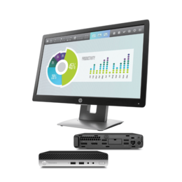Pack PC Hp Prodesk 400 G4 Mini Hp Elitedisplay E202