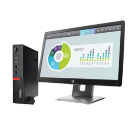 Pack PC Lenovo ThinkCentre M710q TINY + HP ProDisplay E202
