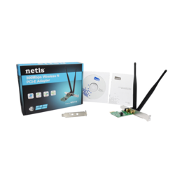 Carte Wi-Fi PCI-Express 300 Mbps NETIS WF2113 (2 Antennes 5dBi) – Adaptateur réseau PCI-E pour PC de bureau