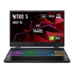 Acer Nitro 5 AN517-55 – Core i7-12700H, RTX 3070 Ti 8 Go, 16 Go RAM, SSD 1 To, 17,3″ FHD 144 Hz