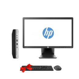 HP ProDesk 600 G4 256 Go SSD +Ecran ProDisplay E201(Remis à Neuf)
